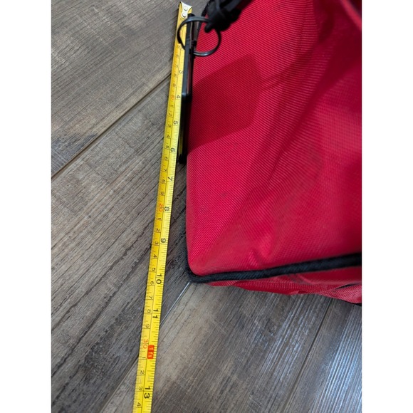 Vintage 90s Marlboro Adventure Team Duffle Bag Red Black Travel Gym Gear Large - Picture 14 of 16